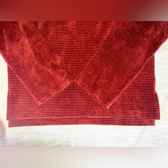 Madewell Texture & Thread Rust Corduroy Mock Neck Top Size S - Picture 2 of 8